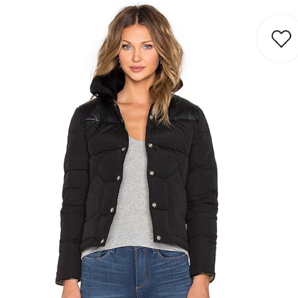 Penfield Jackets Coats Penfield Rockwool Leather Yoke Down Jacket Black Poshmark